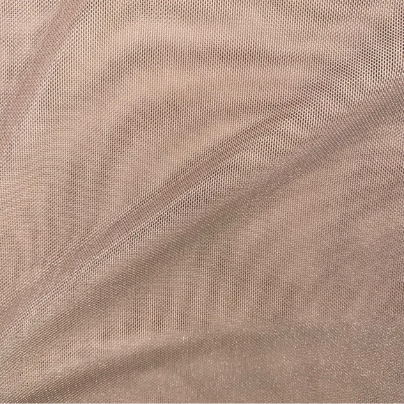 Mesh sheer beige crop top - Picture 4 of 4